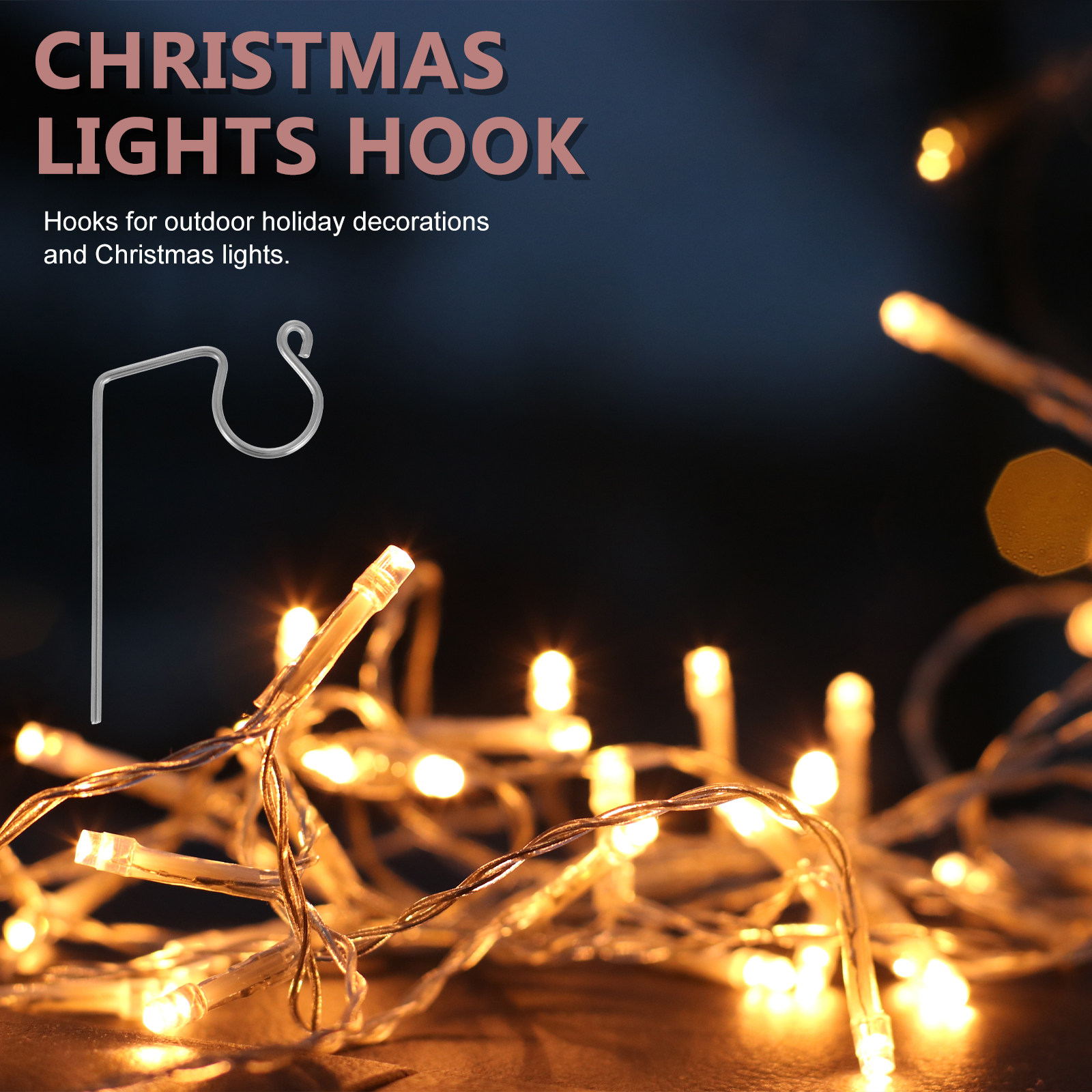 50Pcs Metal Light Hooks Christ - Christmas Lights Outdoor review and price