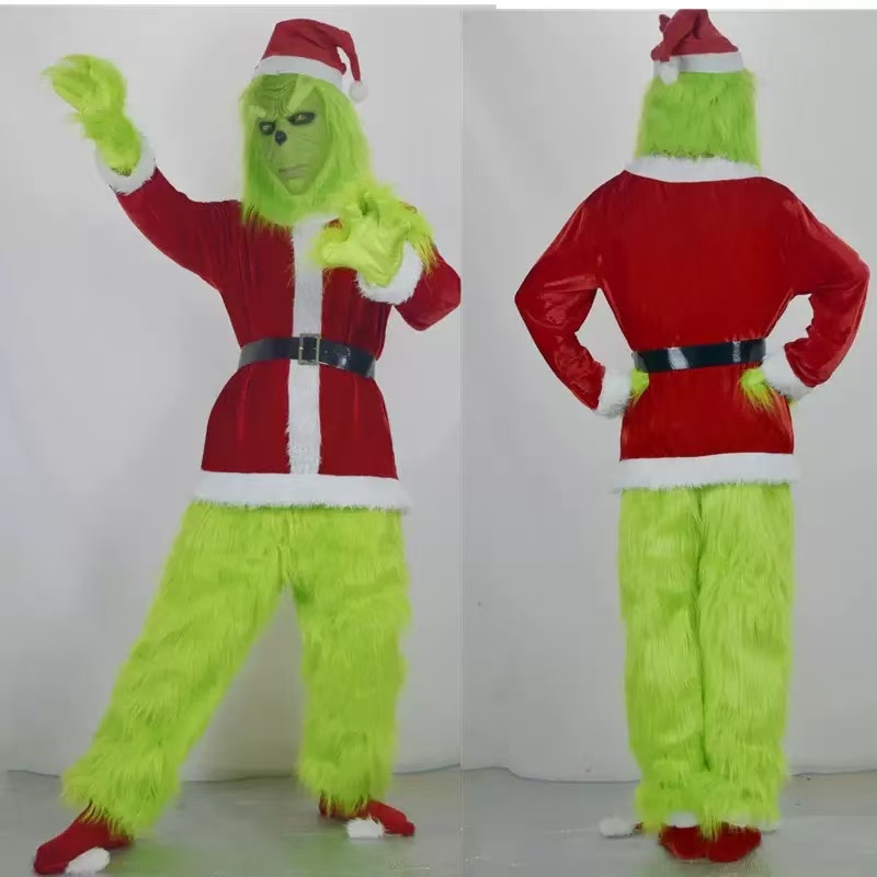 Merry Christmas Grinch Cosplay - Santa Hat Plush review and price