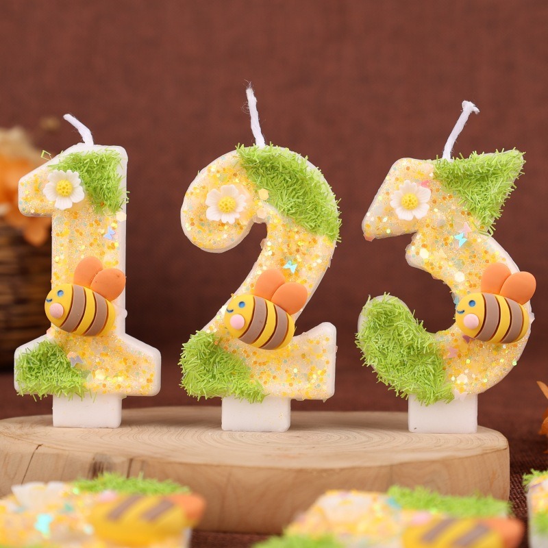 Green Yellow Bee Digital Candl - Holiday Candle Set review and price