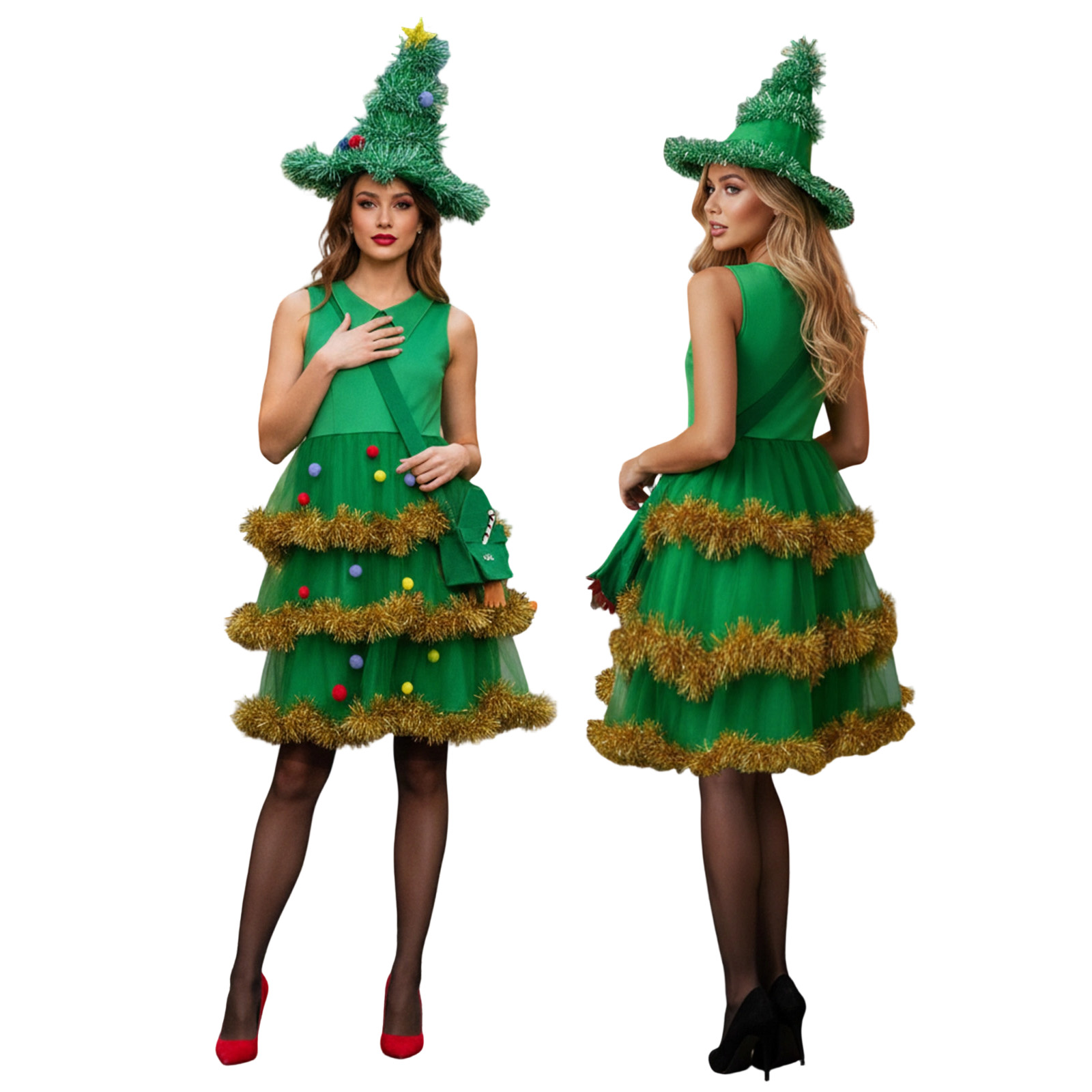 Women Christmas Tree Cosplay C - Elf Costume Christmas review and price