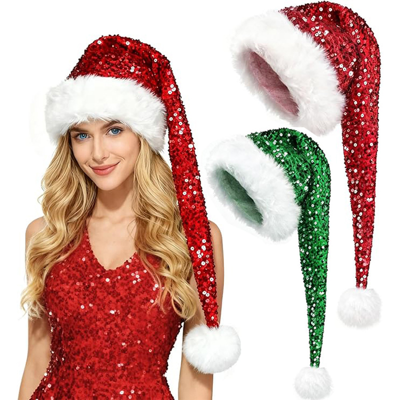 Unisex Christmas New Sequin Ha - Santa Hat Plush review and price