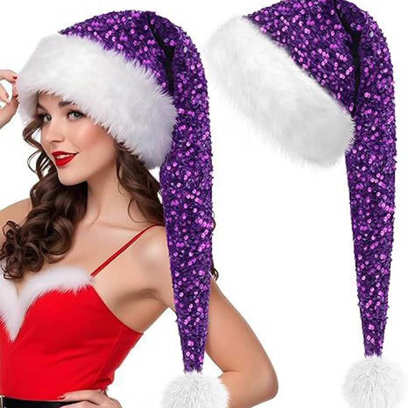 Unisex Christmas New Sequin Ha - Santa Hat Plush review and price