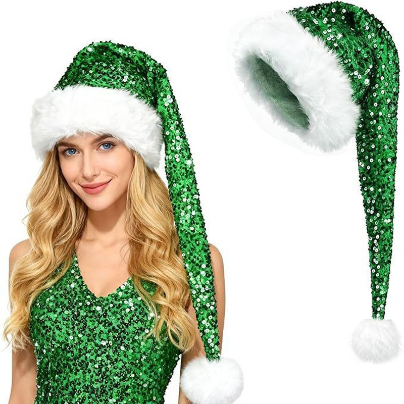 Unisex Christmas New Sequin Ha - Santa Hat Plush review and price