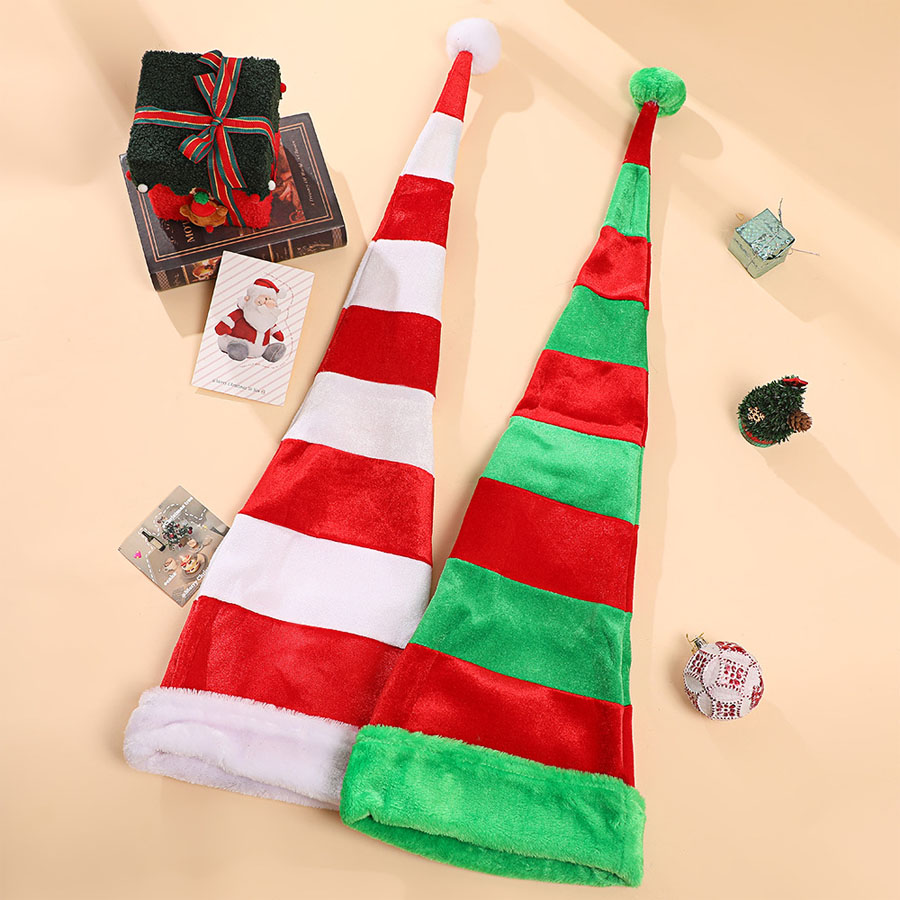 Long Striped Santa Hat with Wi - Santa Hat Plush review and price