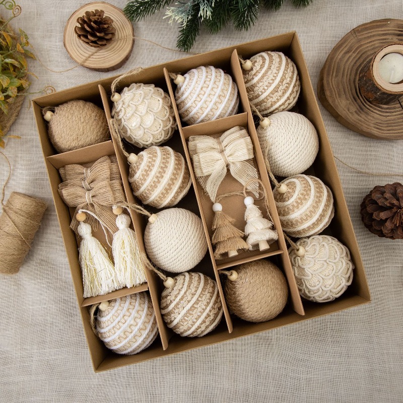 New 8CM Jute Rope Wrapped Chri - Gift Box Wrap Set review and price