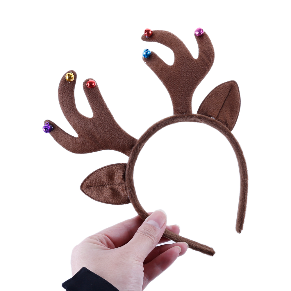 Christmas Elk Glitter Deer Ant - Reindeer Antlers Headband review and price