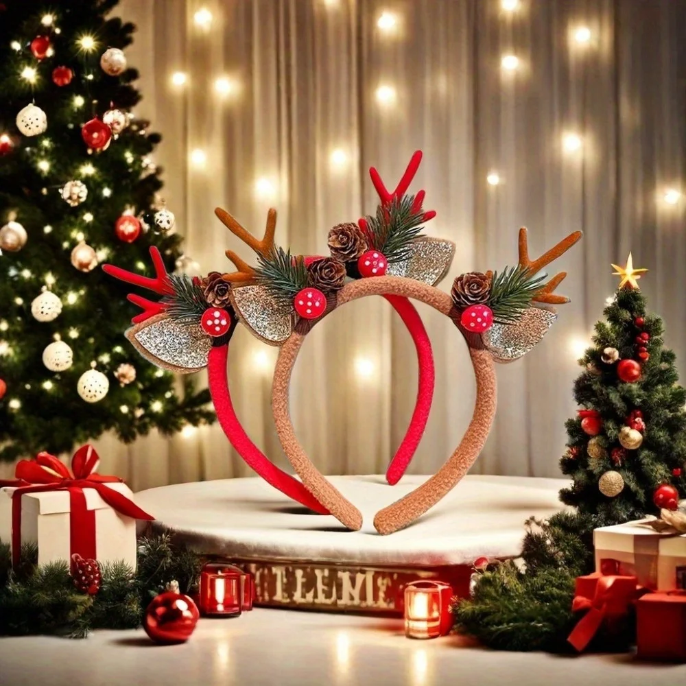 1Pc Christmas Headbands Christ - Reindeer Antlers Headband review and price