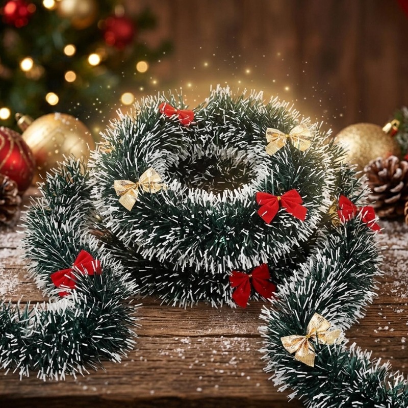20/2m Christmas Tinsel Garland - Tinsel Garland Decoration review and price
