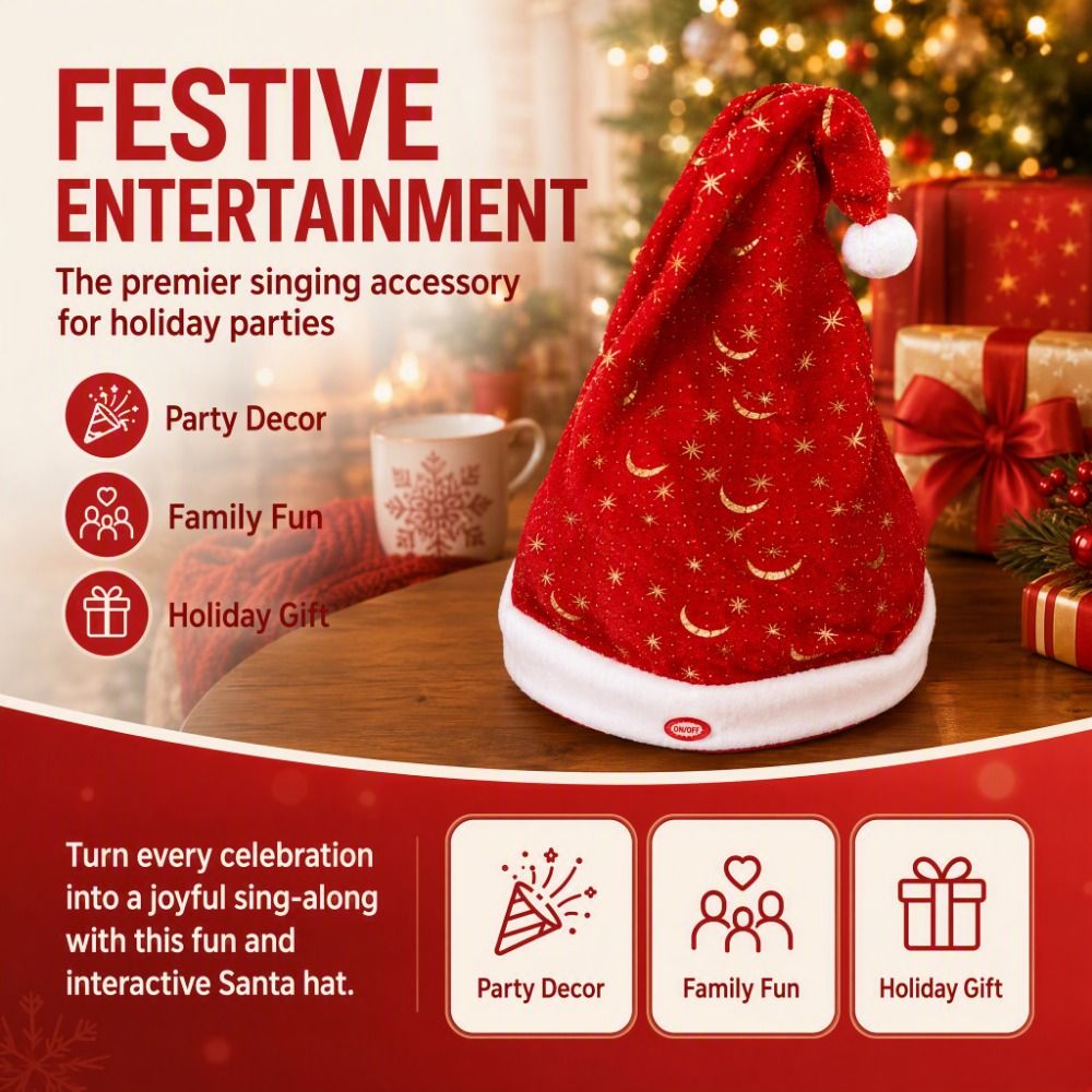 Electric Swing Dancing Christm - Santa Hat Plush review and price