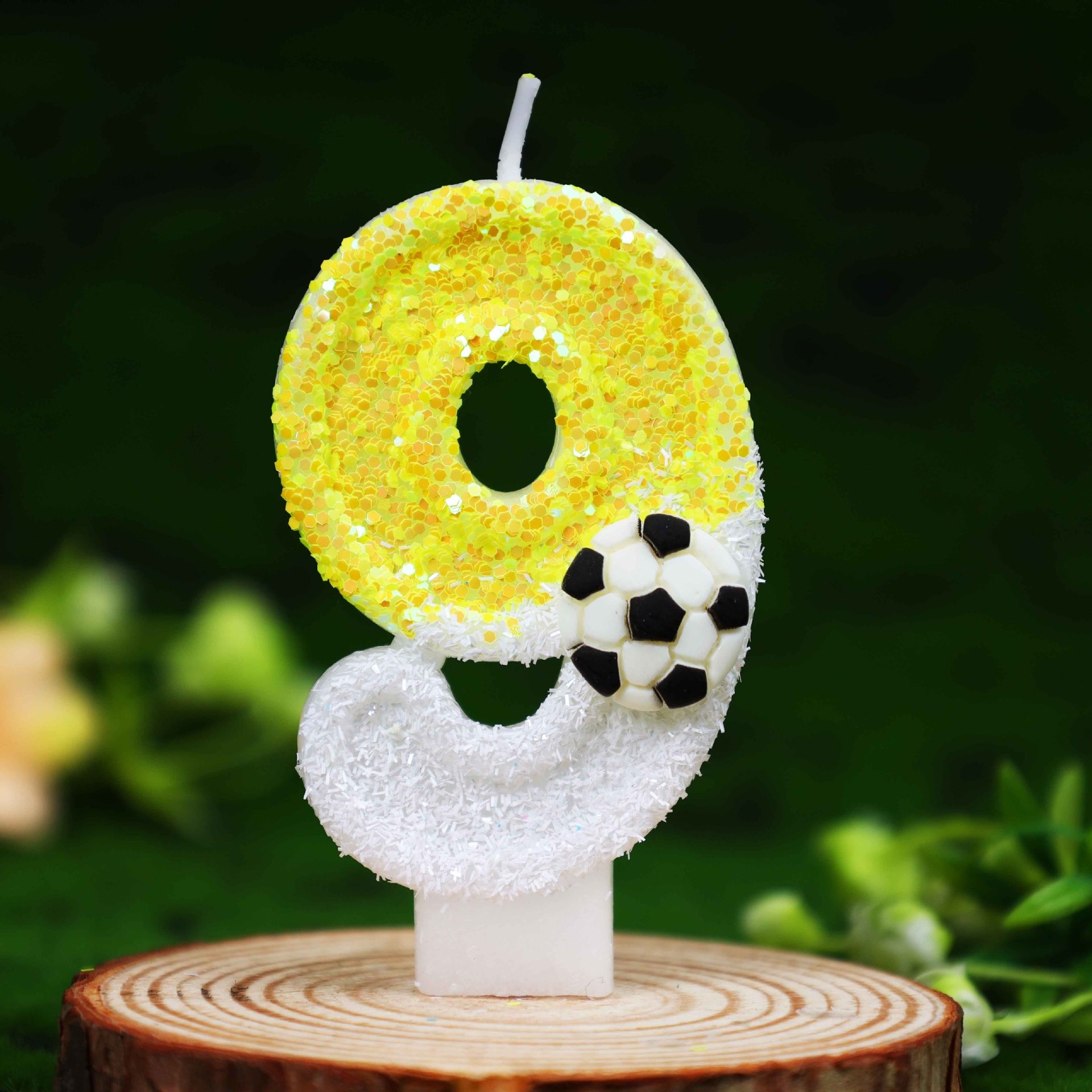 Yellow White Sequins Sports Fo - Holiday Candle Set review and price