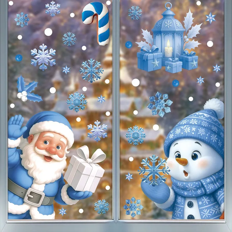 Merry Christmas Static Glass S - Snowflake Window Decal review and price