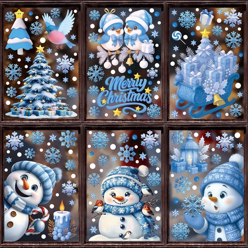 Merry Christmas Static Glass S - Snowflake Window Decal review and price