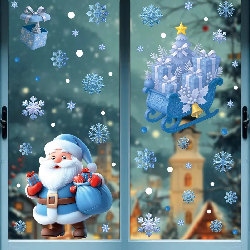 Merry Christmas Static Glass S - Snowflake Window Decal review and price