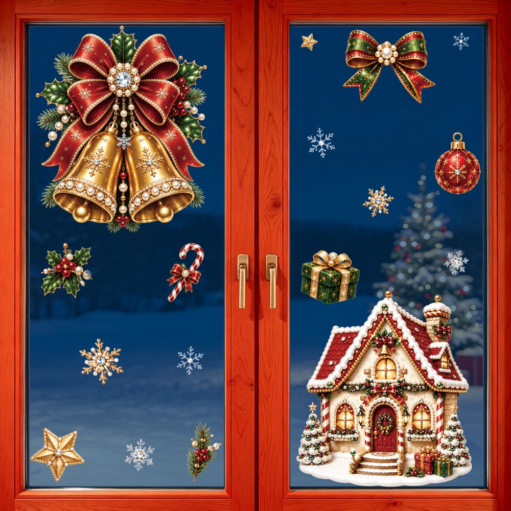 Christmas 2027 New Window Stic - Snowflake Window Decal review and price
