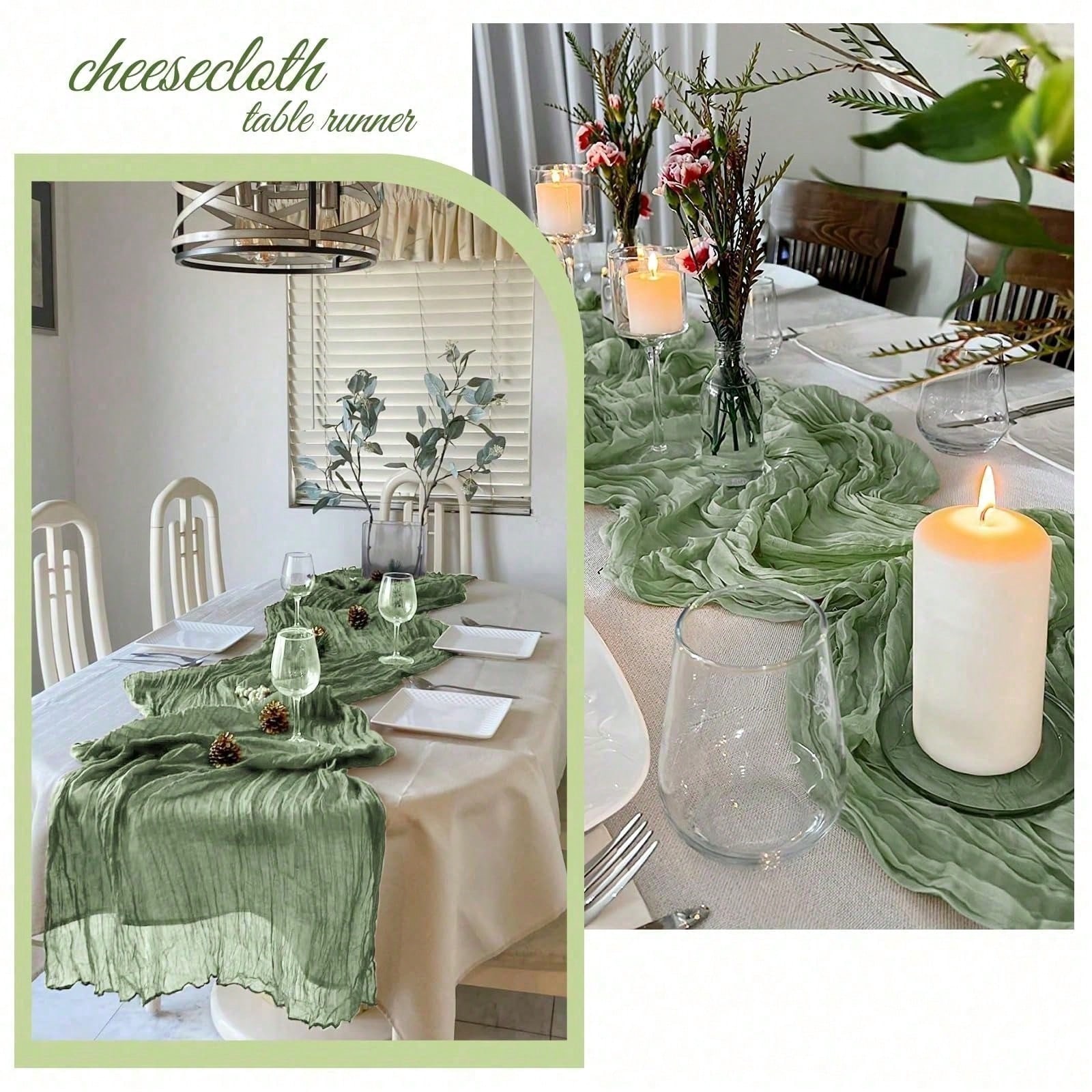 6 Pack Cheesecloth Table Runne - Christmas Table Runner review and price