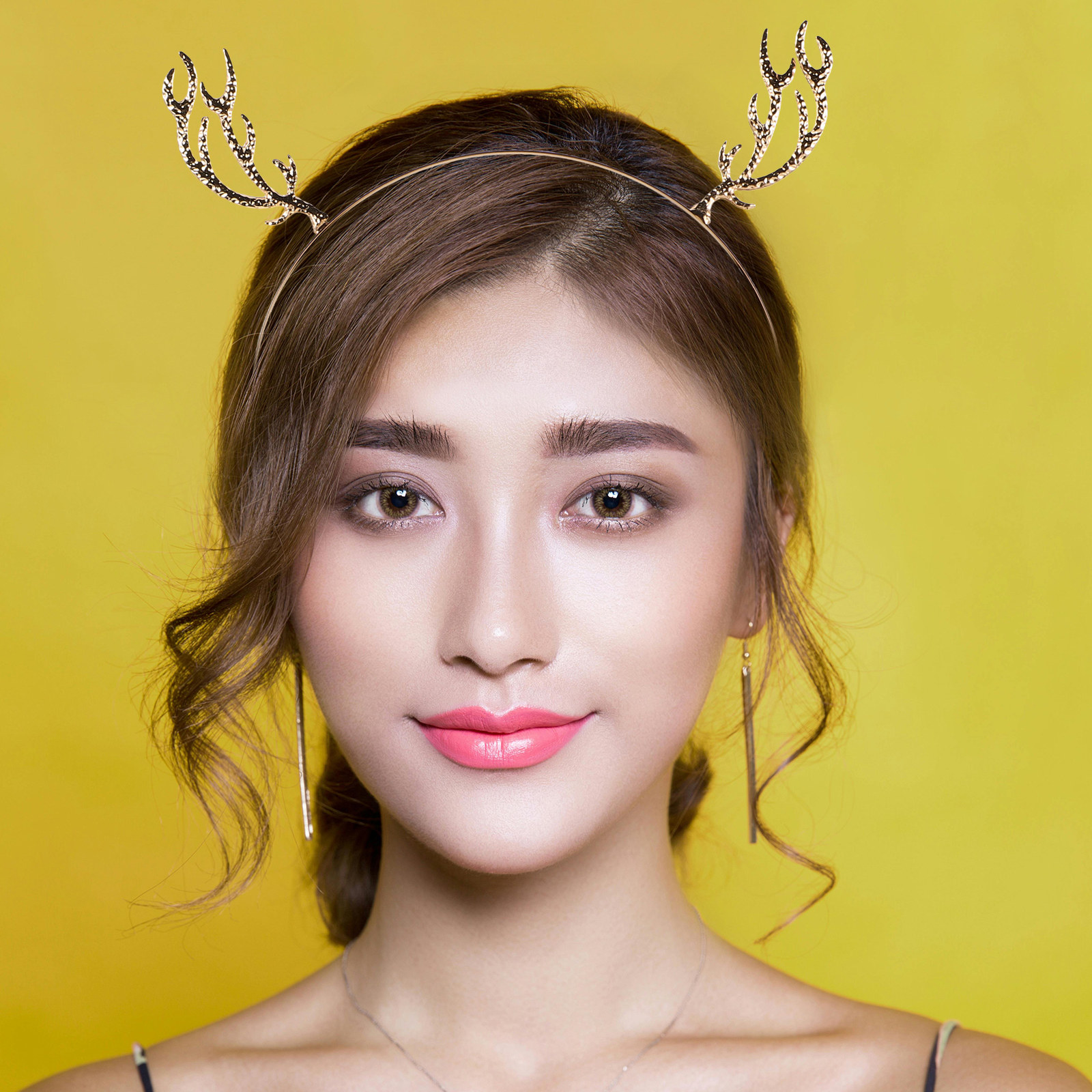 Metal Rhinestone Hair Hoop Ant - Reindeer Antlers Headband review and price