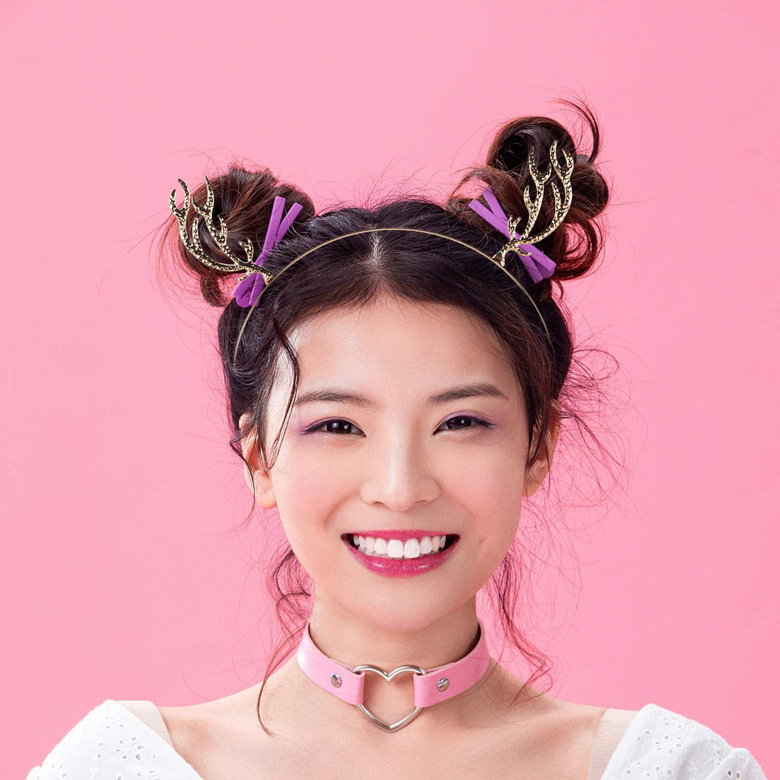 Metal Rhinestone Hair Hoop Ant - Reindeer Antlers Headband review and price