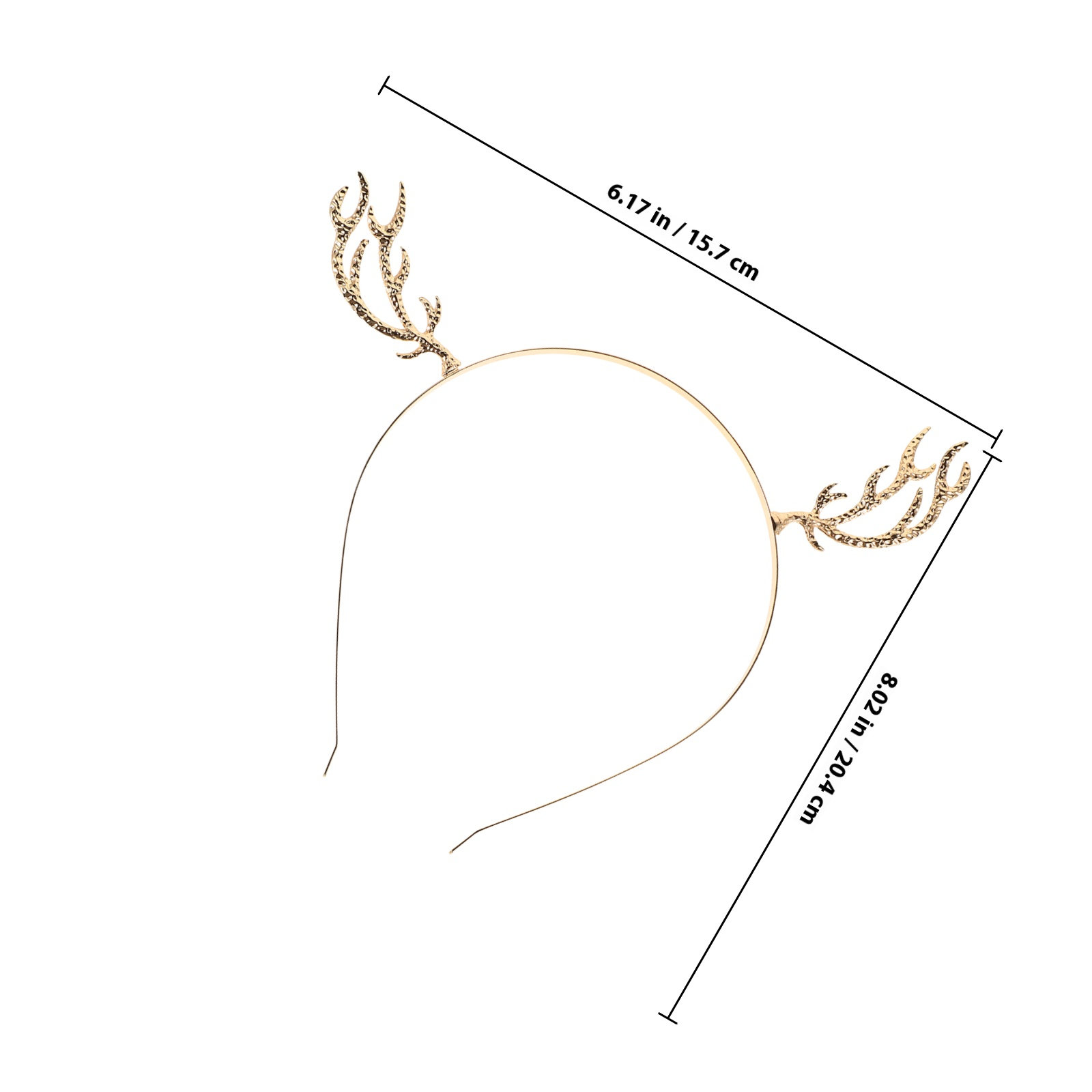Metal Rhinestone Hair Hoop Ant - Reindeer Antlers Headband review and price