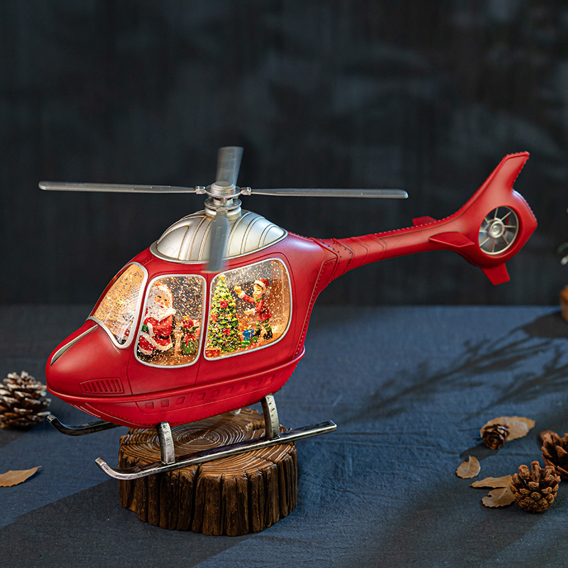 Christmas Helicopter Snow Glob - Snow Globe Musical review and price
