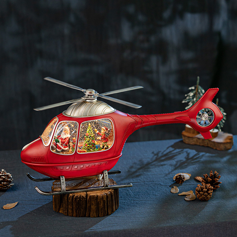 Christmas Helicopter Snow Glob - Snow Globe Musical review and price