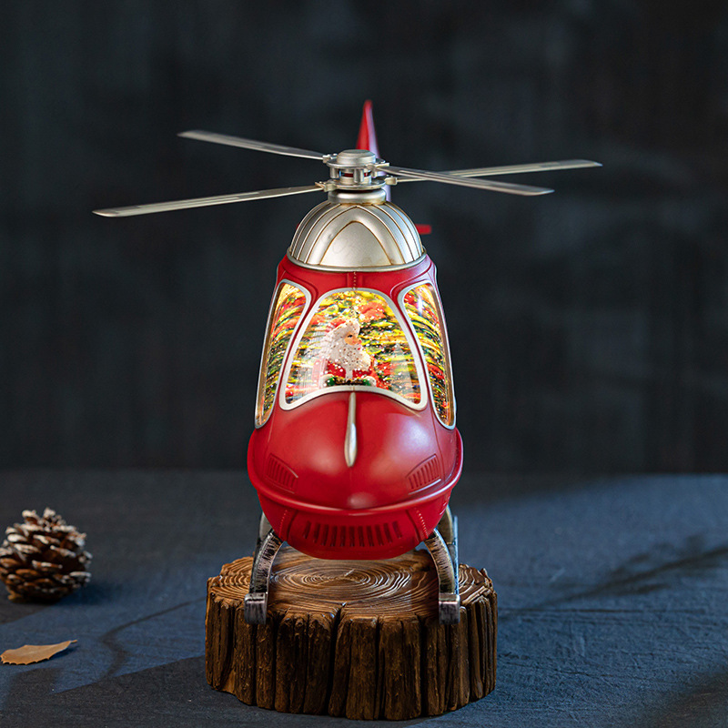 Christmas Helicopter Snow Glob - Snow Globe Musical review and price