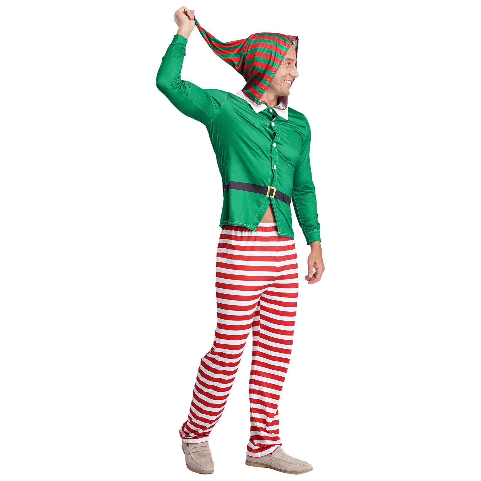 Men Christmas Elf Cosplay Cost - Elf Costume Christmas review and price