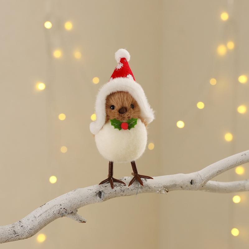 Christmas Plush Bird Ornaments - Santa Hat Plush review and price