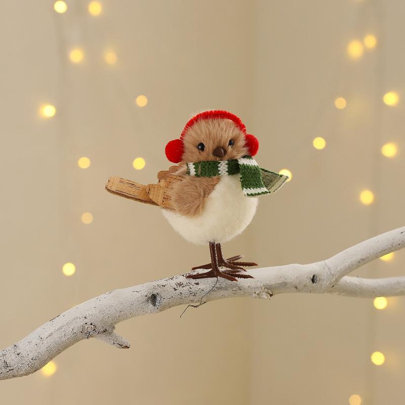 Christmas Plush Bird Ornaments - Santa Hat Plush review and price