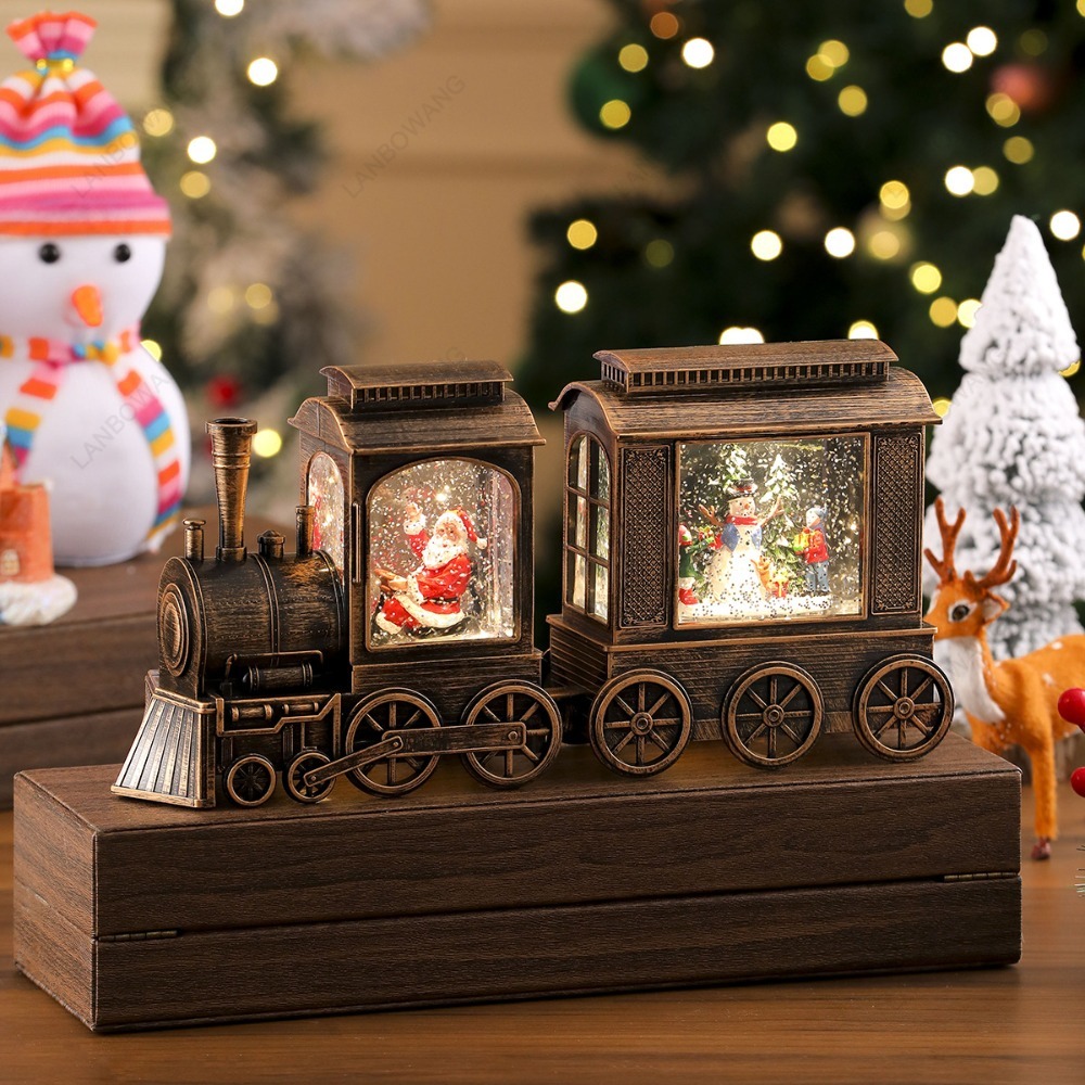 Christmas Locomotive Ornament, - Snow Globe Musical review and price
