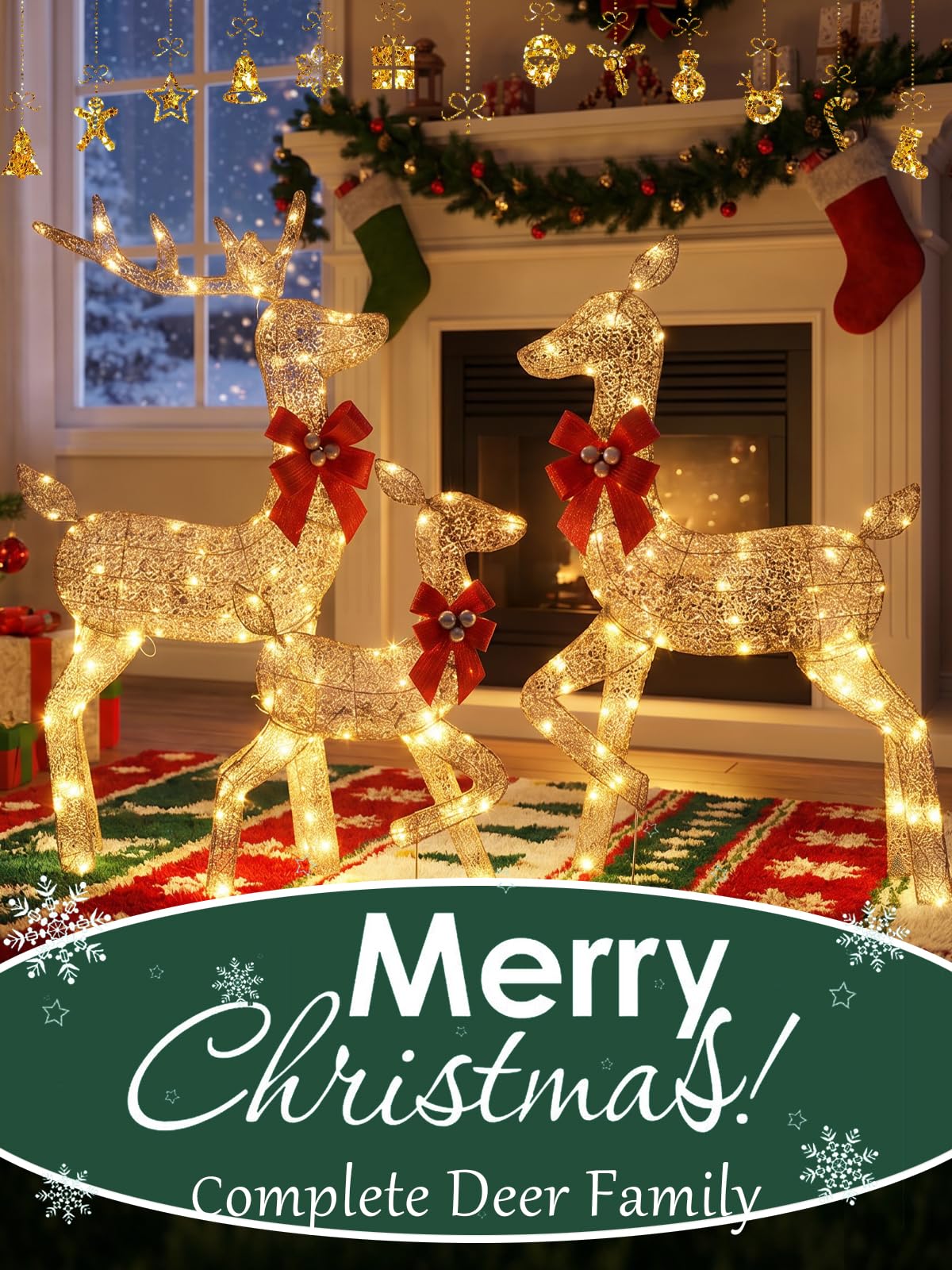 3 Pieces Lighted Christmas Dee - Christmas Lights Outdoor review and price