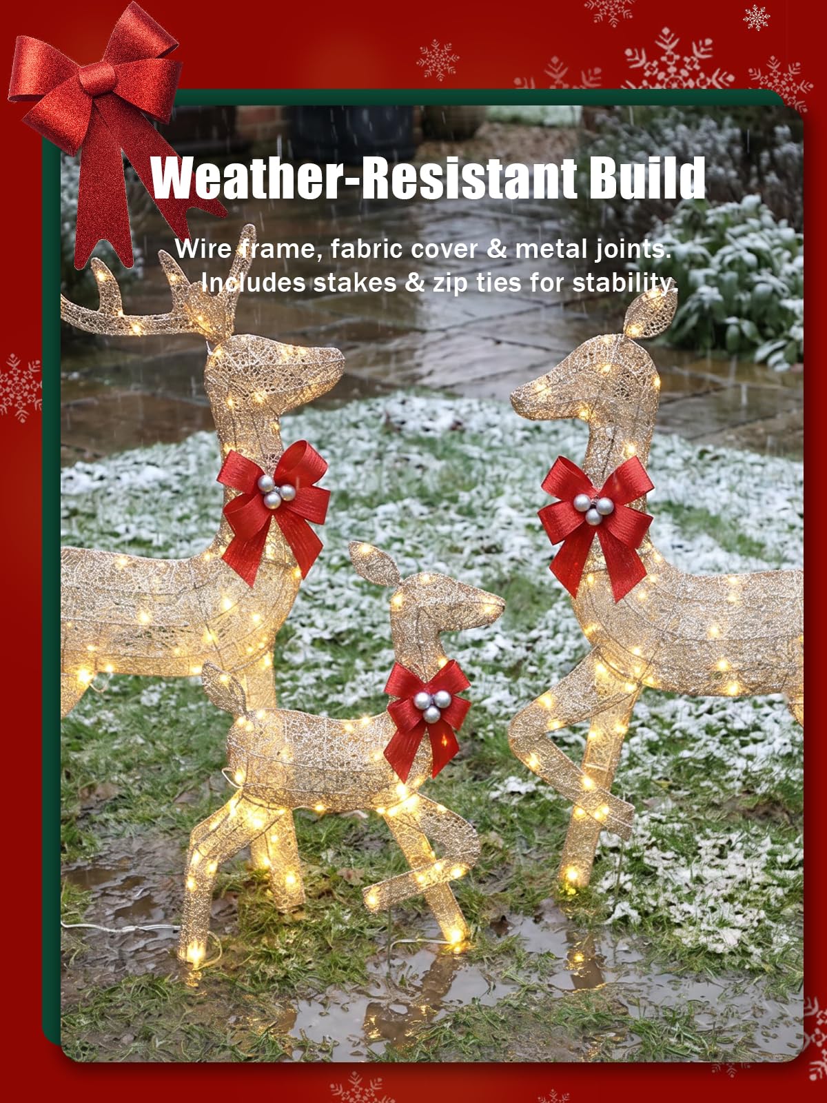 3 Pieces Lighted Christmas Dee - Christmas Lights Outdoor review and price